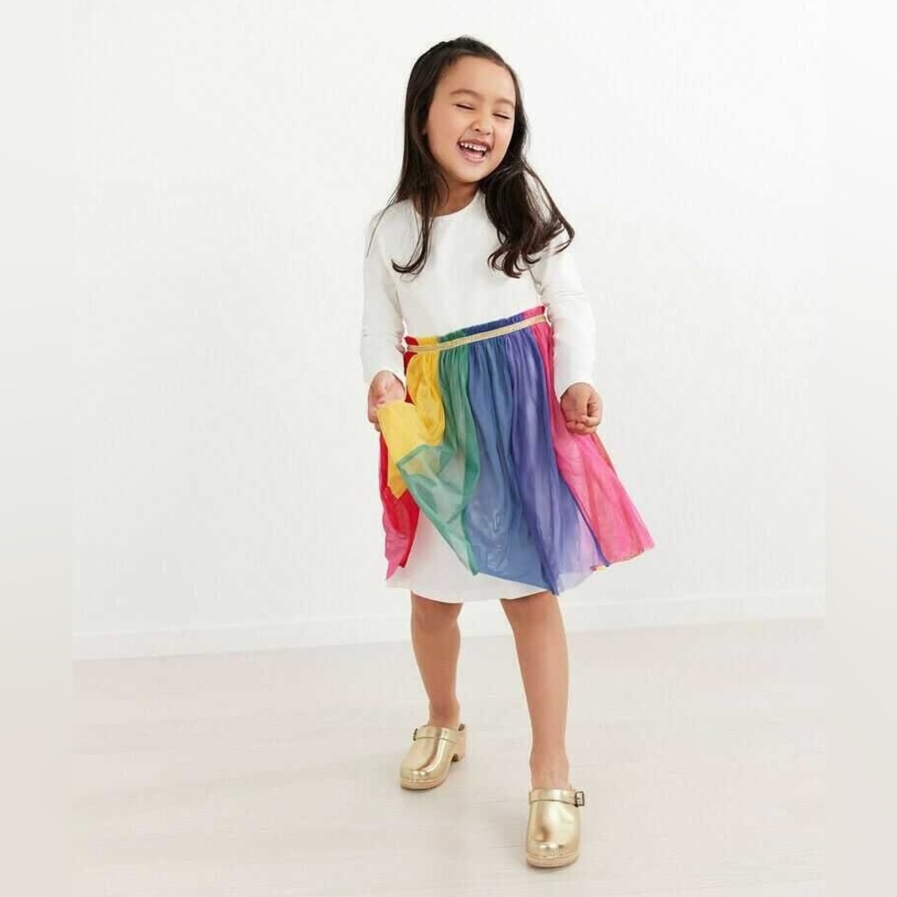 Hanna Andersson 140 (10) girls wardrobe bundle tulle dresses leggings pants tees